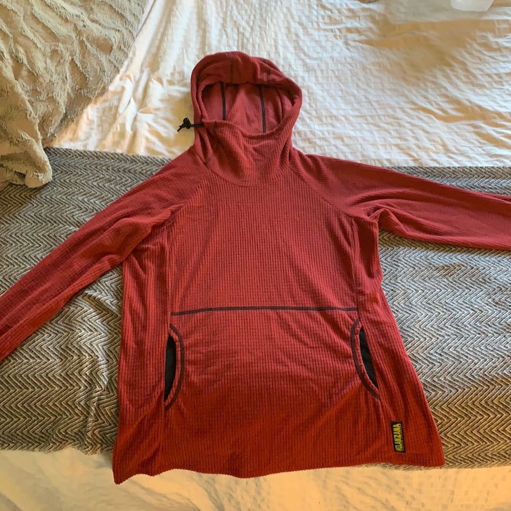 Melanzana Micro Grid V2 Hoodie womens M  color:brick